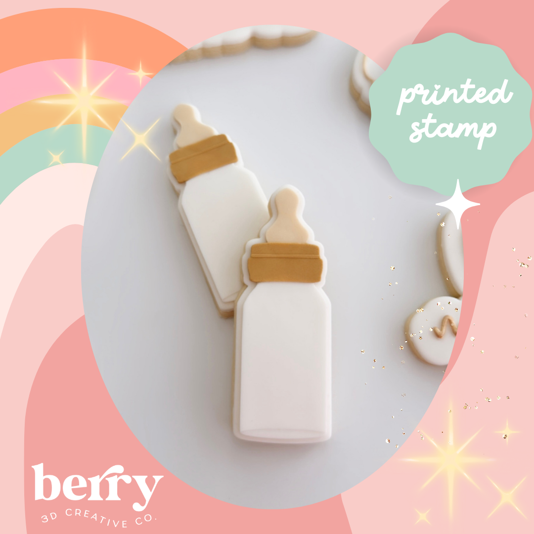 Baby bottle Stamp and matching cutter