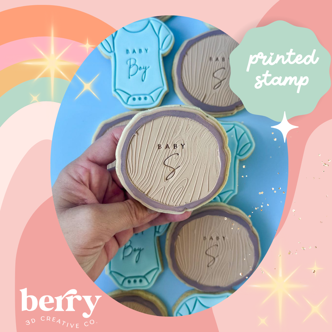 Woodgrain/ Woodgrain Slice Debosser and matching cutter