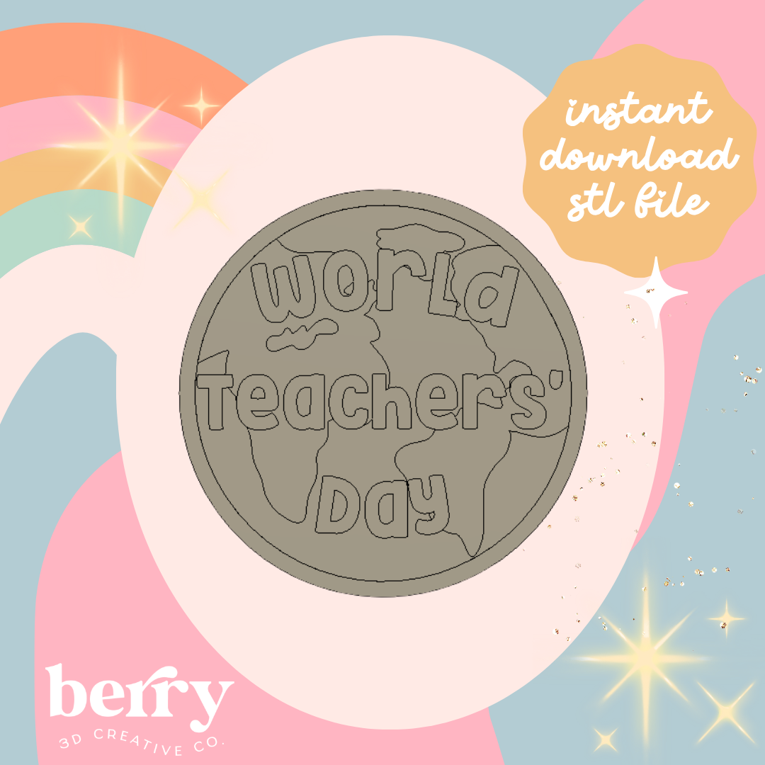 World Teachers Day 2026 Cutter & Stamp stl file
