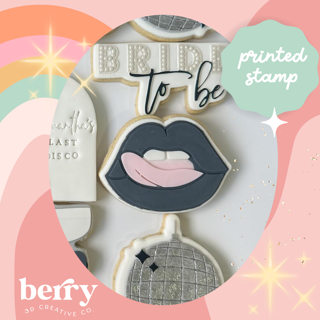 Lips Stamp and matching cutter