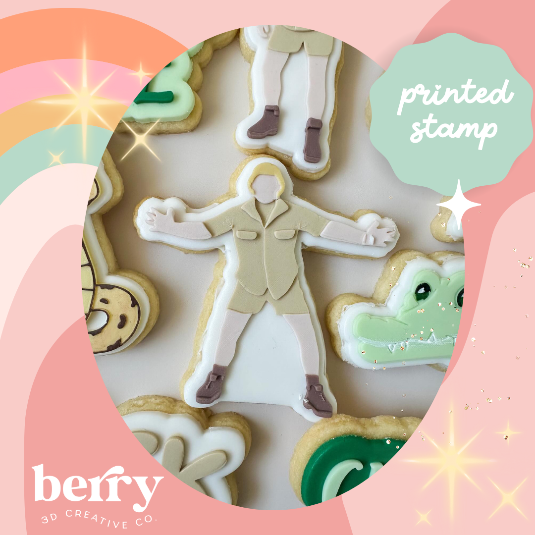 Steve Irwin Stance 1 Stamp and matching cutter