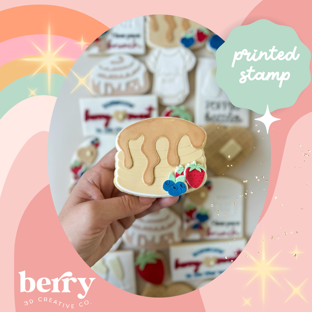 Pancakes Brunch Stamp and matching cutte
