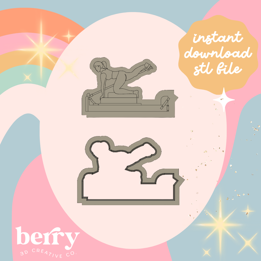 Reformer Pilates 2 Cutter and Stamp stl file