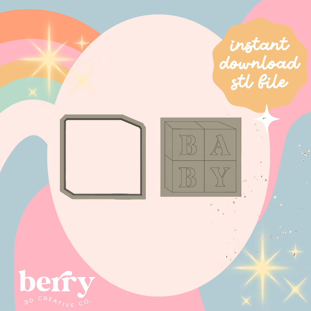 Baby Blocks Cutter and Stamp stl file