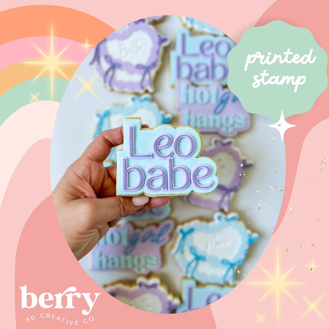 Leo Babe Stamp and matching cutter