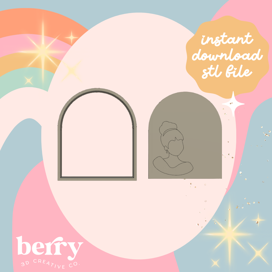 Princess Arch Cookie Cutter and Stamp STL file