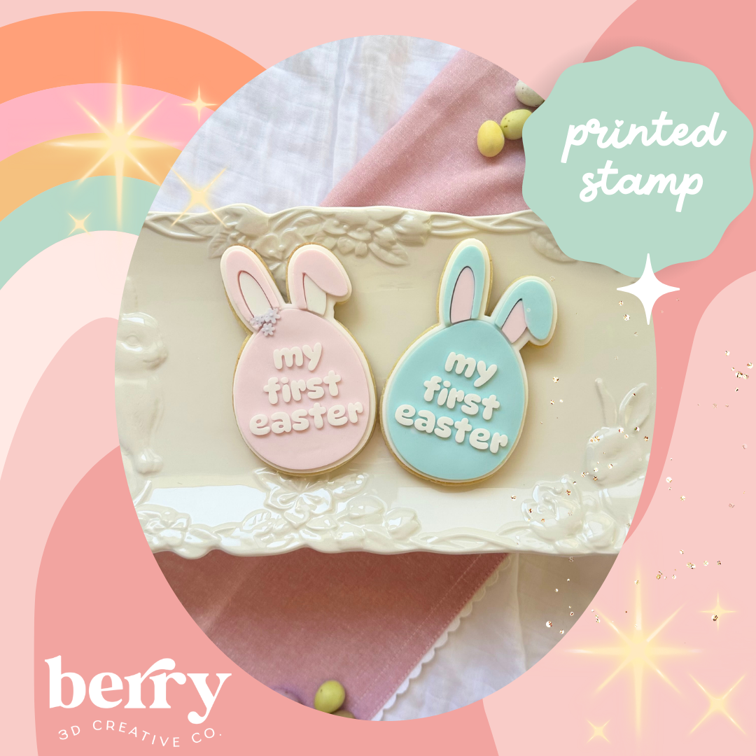My first easter egg with bunny ears Stamp and matching cutter - 2026 Easter Collection