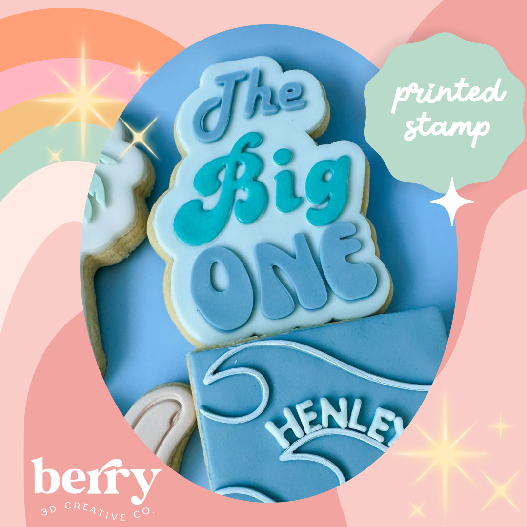 THE BIG ONE (surf themed) Debosser and matching cutter