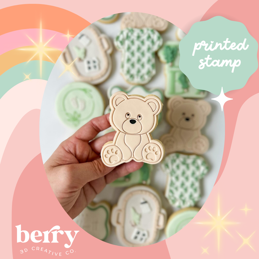 Baby Bear Fondant stamp and cutter