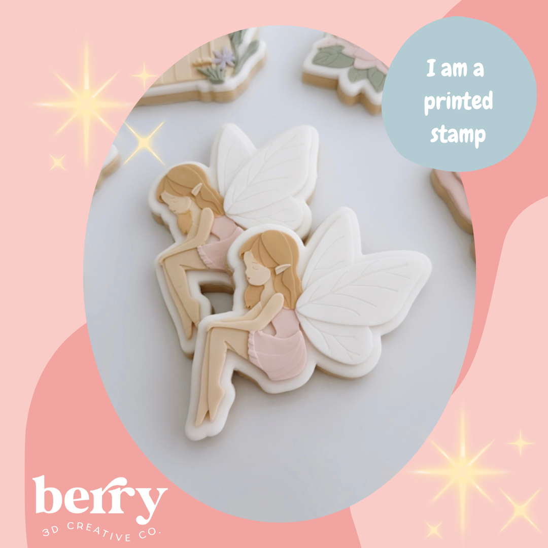 Sitting Fairy Stamp and matching cutter