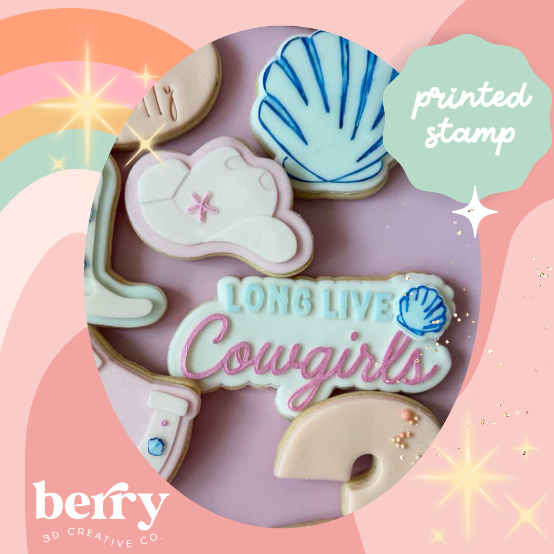 Long Live Cowgirls Stamp and matching cutter