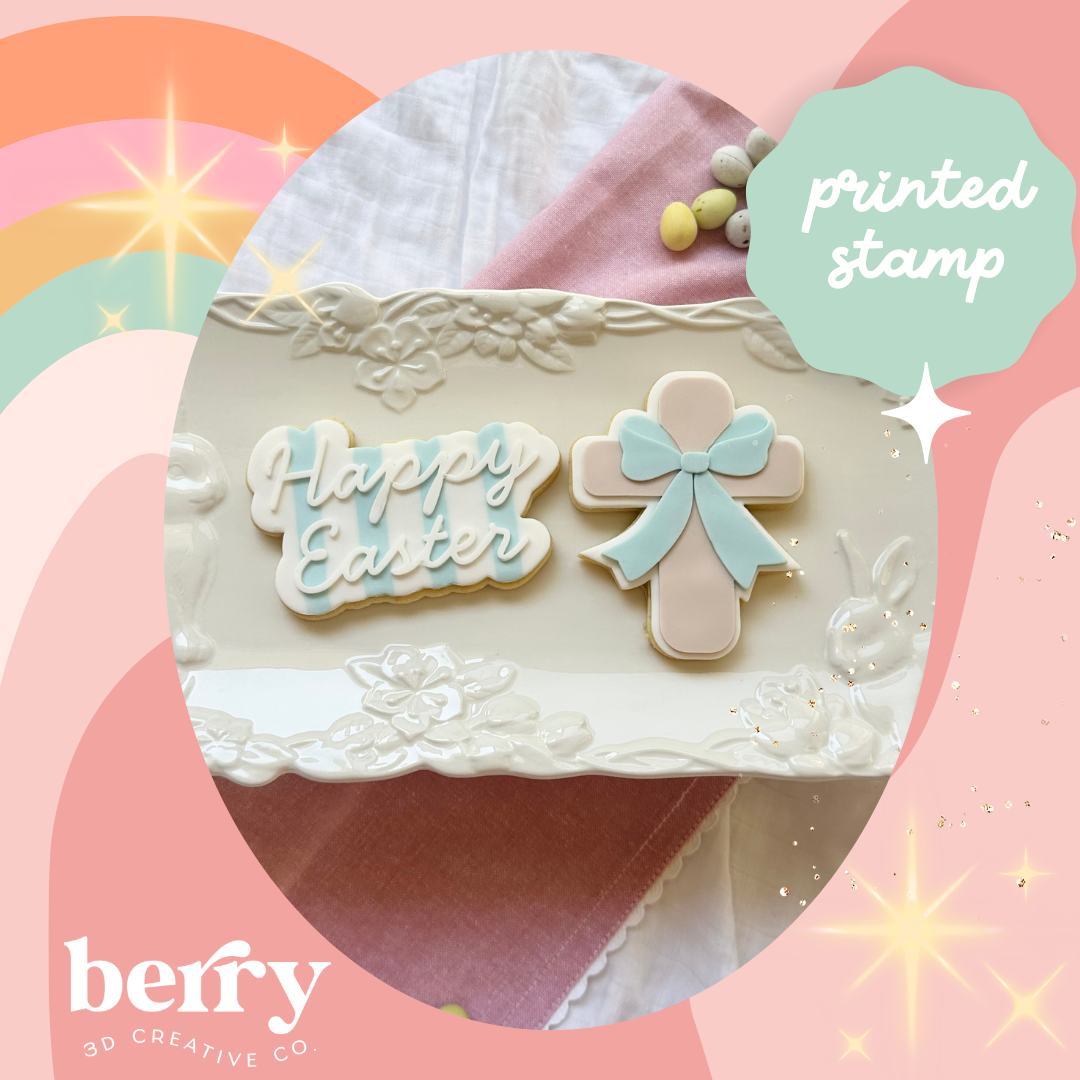 Happy Easter worded Stamp and matching cutter - 2026 Easter Collection