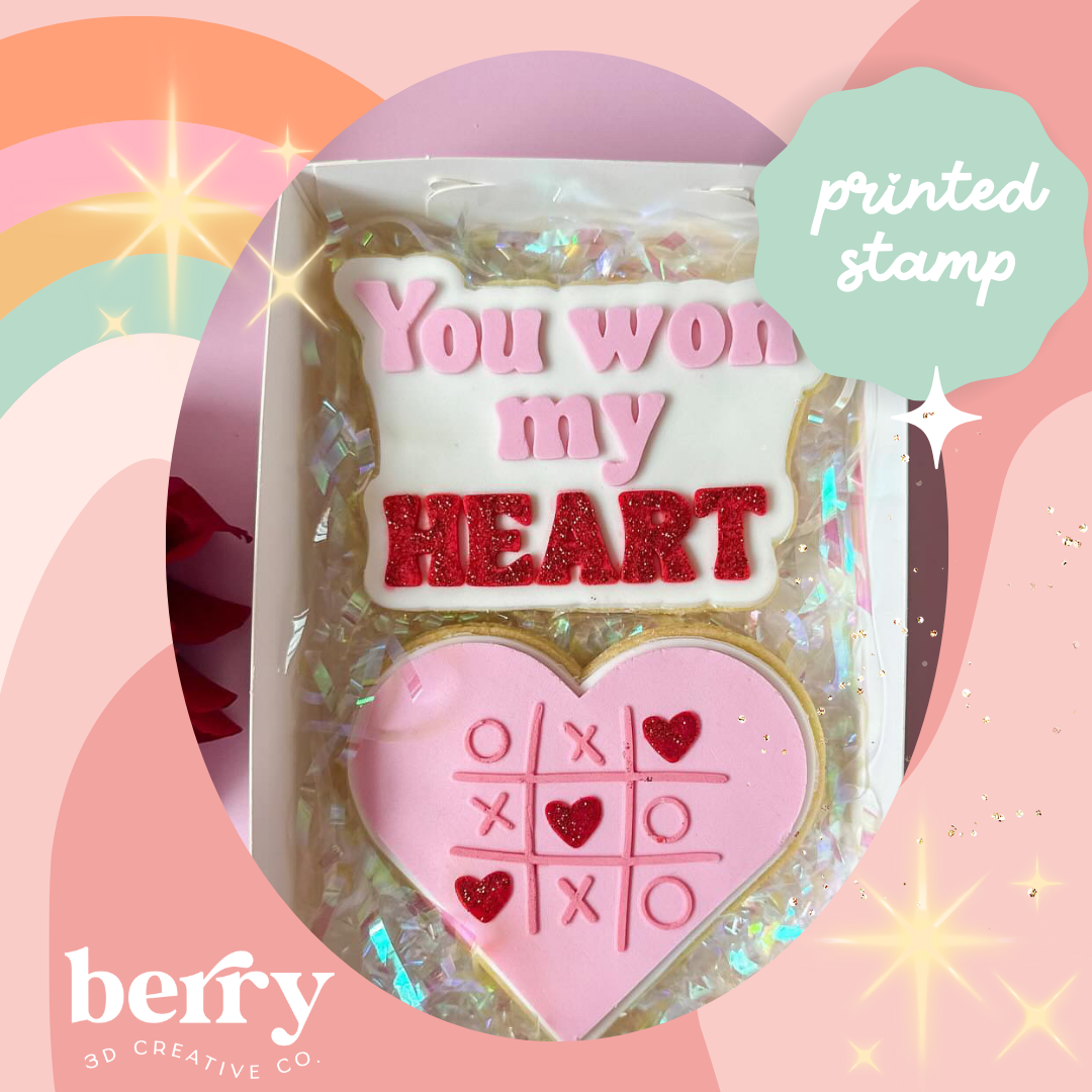 You won my heart Stamp and matching cutter
