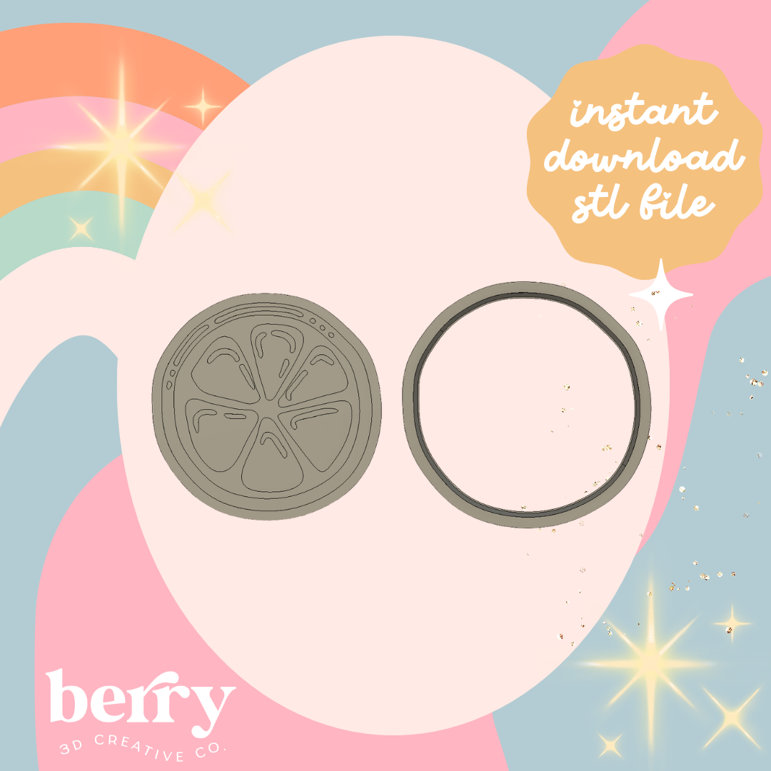 Wood slice Cutter and Stamp stl file