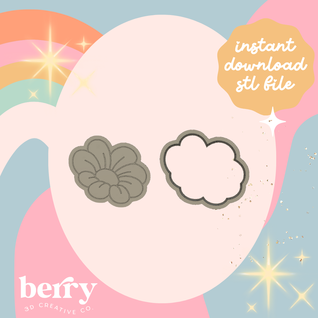 Dainty Daisy Cutter and Stamp stl file