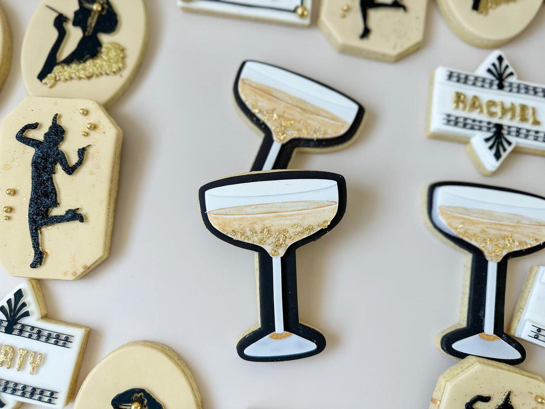 Margarita/ Wine Glass debosser and matching cutter