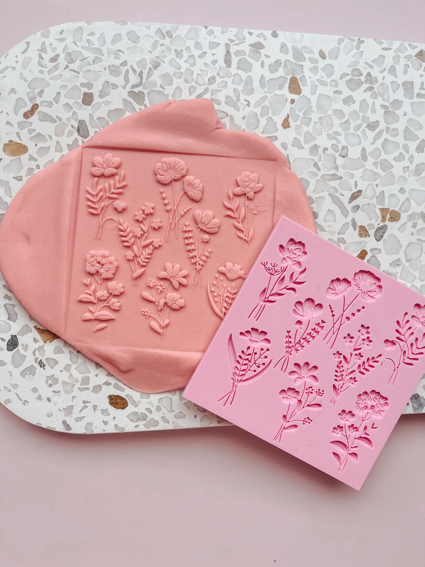 floral Backing / Texture Stamp