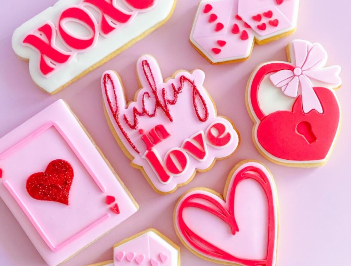 Lucky in Love Stamp and matching cutter