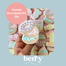 Load image into Gallery viewer, Donut Stack Cookie Cutter and Stamp stl file