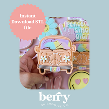 Load image into Gallery viewer, Kombi Van Cookie Cutter and Stamp stl file
