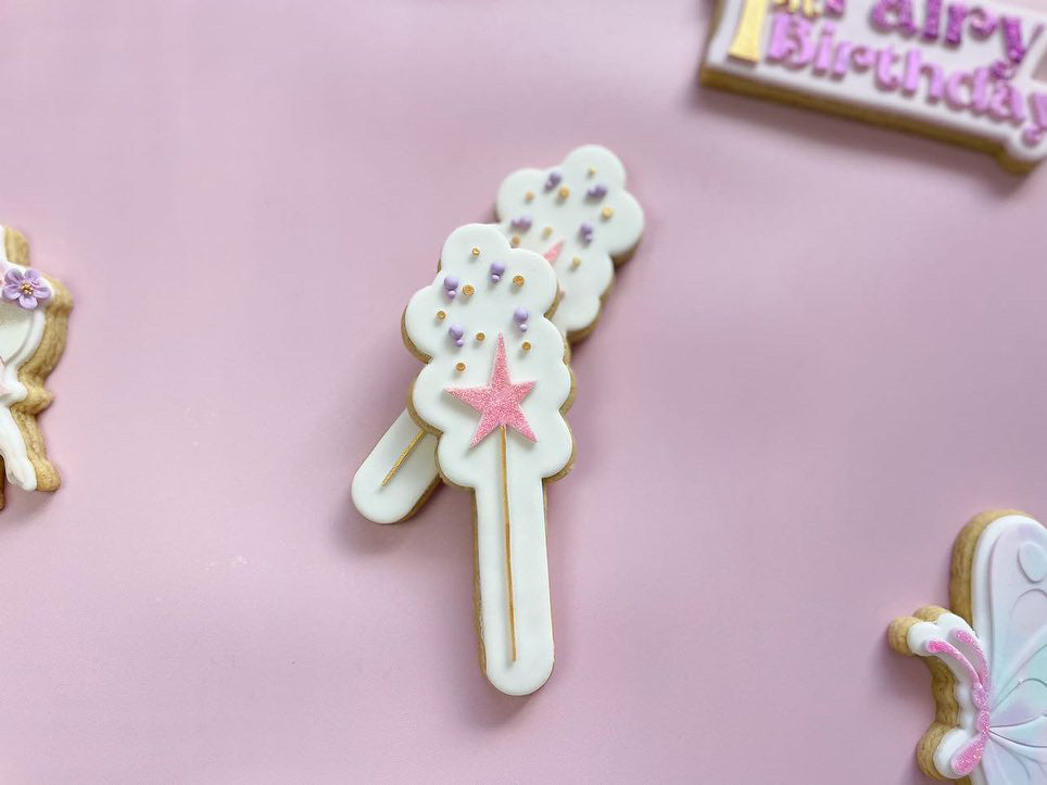 Magic fairy star Wand Debosser with matching cookie cutter