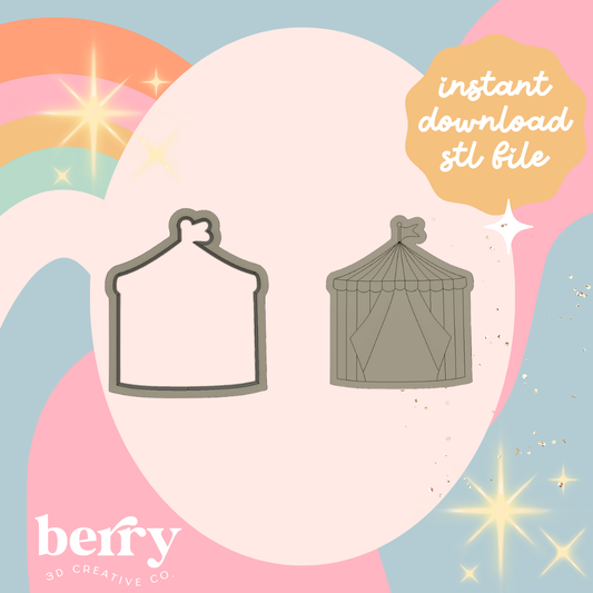 Circus Tent Cutter and Stamp stl file