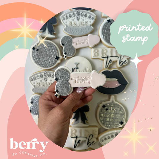 Disco Ball Penis Debosser and matching cutter