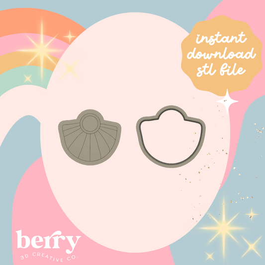 Blank baby/nappy bag/ farmers bag Cutter and Stamp stl file