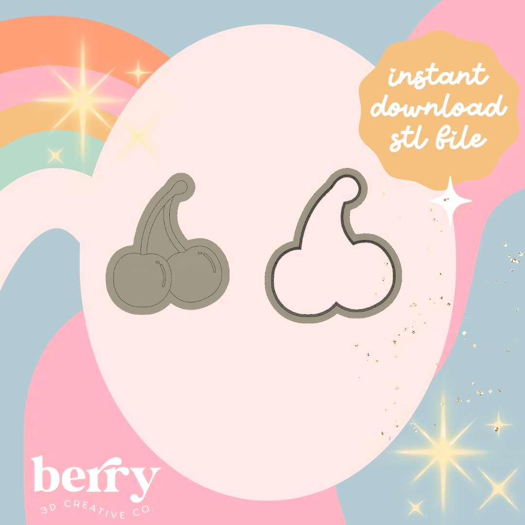 Cherry stamp Cutter & Stamp stl file