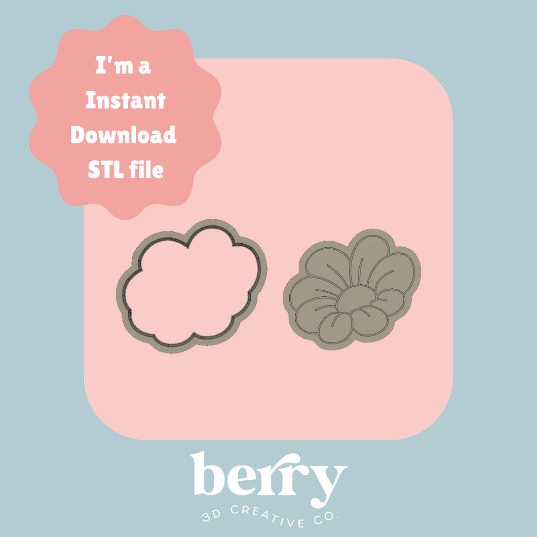Dainty Daisy Cutter and Stamp stl file