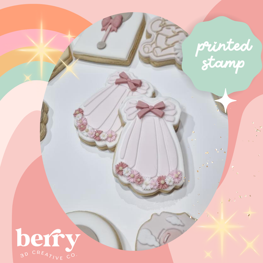 Baptism / Christening Dress Fondant Stamp