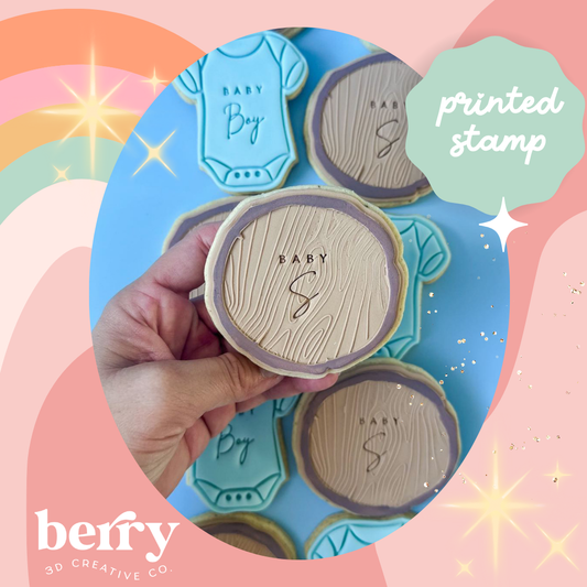 Woodgrain/ Woodgrain Slice Debosser and matching cutter