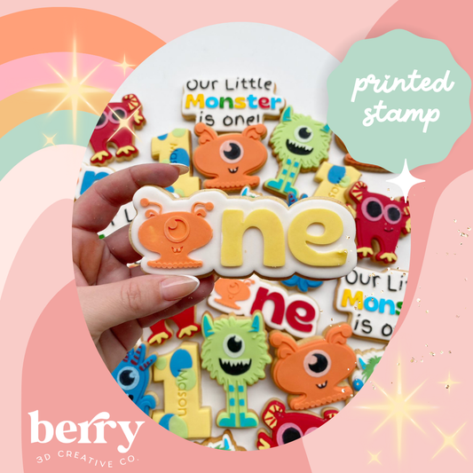 ONE with monster face Debosser and matching cutter