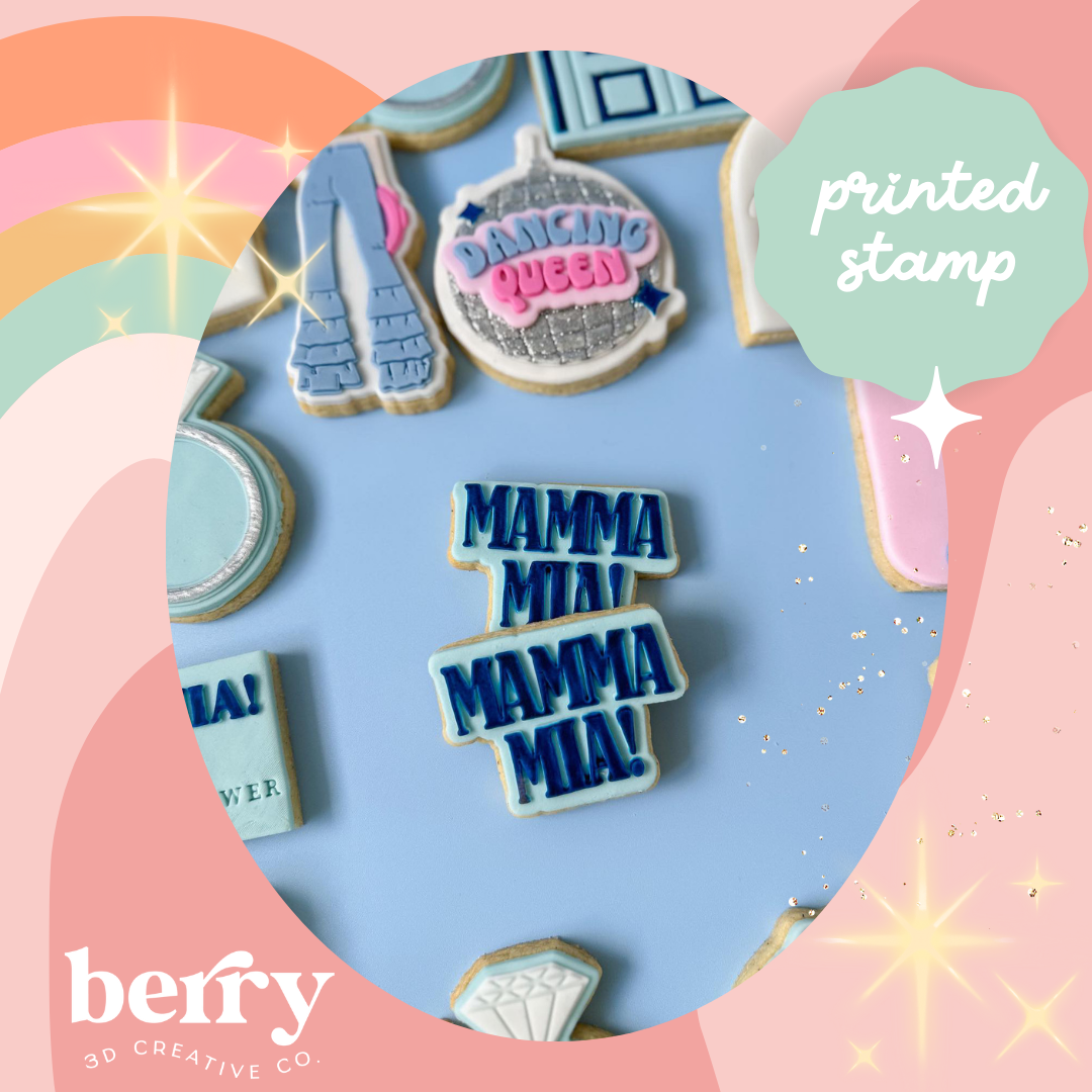 Mamma Mia! Stamp and matching cutter