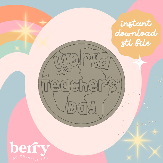 World Teachers Day 2026 Cutter & Stamp stl file