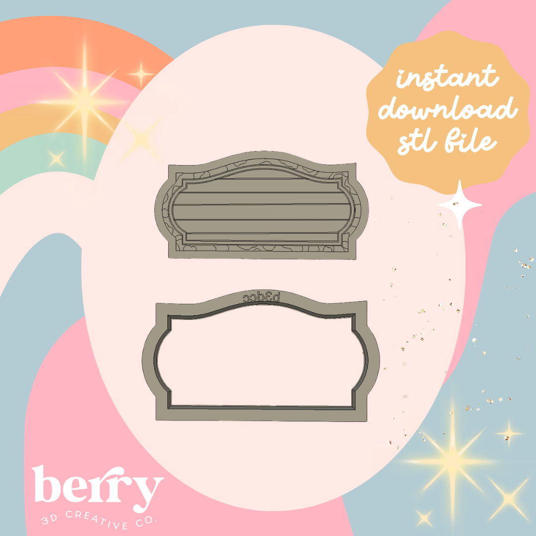 Blank Saloon Cutter & Stamp stl file