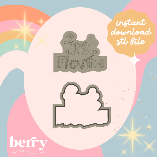 First Fiesta Cutter and Stamp stl file