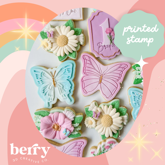 Butterfly- Detailed Stamp and matching cutter