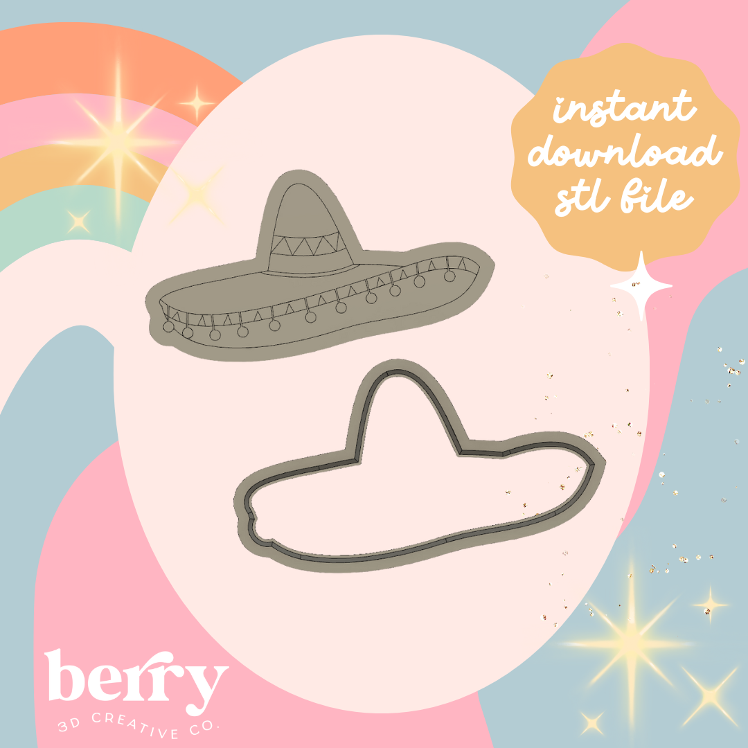 Sombrero Stamp & Cutter stl file