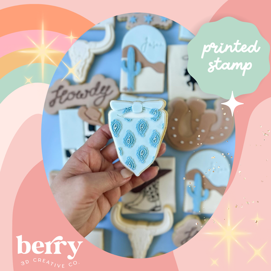 Bandana - Country/Western Rodeo Collection Stamp and matching cutter