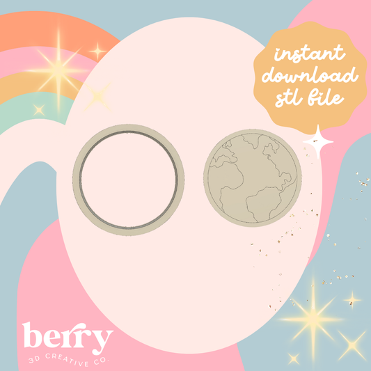 Earth/ World Cutter & Stamp stl file