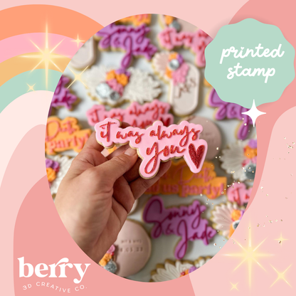 It was always you Debosser and matching cutter