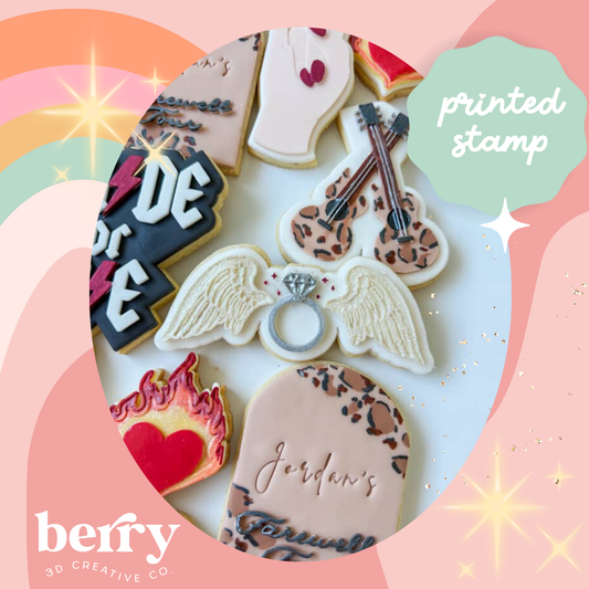 Ring with Wings debosser and matching cutter