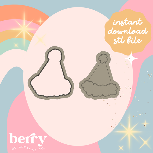 Party Hat Stamp & Cutter stl file
