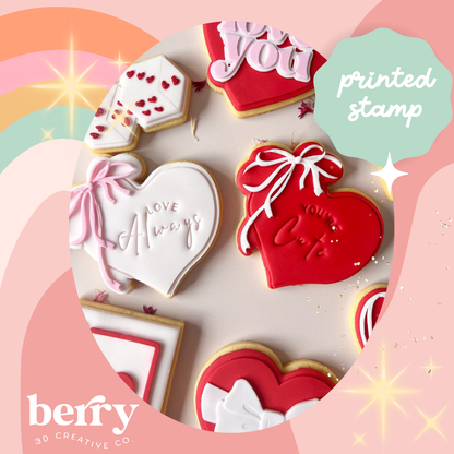 Dainty Bow Heart Stamp and matching cutter