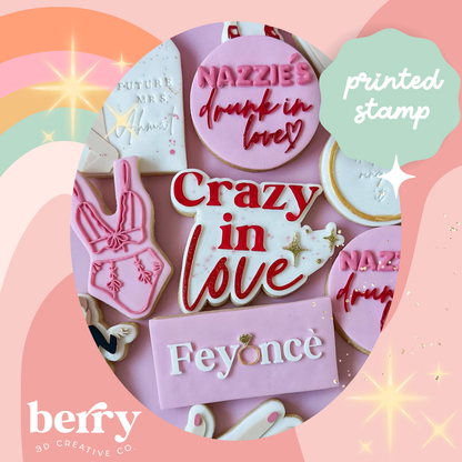Crazy in love Debosser and matching cutter