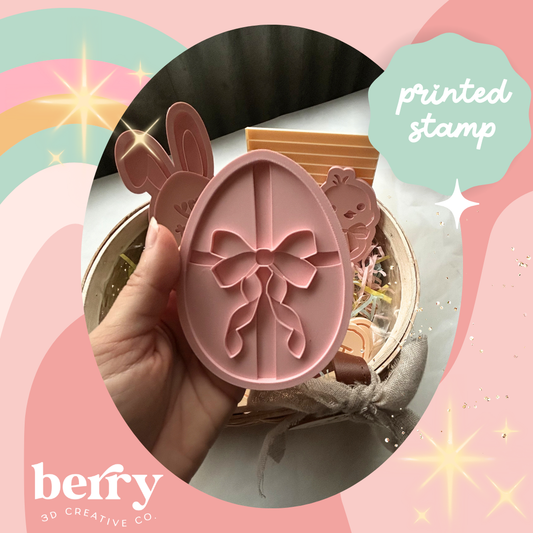 Easter Egg with bow Stamps and matching cutter - 2026 Easter Collection
