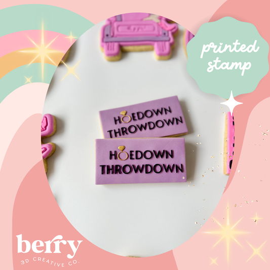 Hoedown Throwdown Debosser with matching cookie cutter