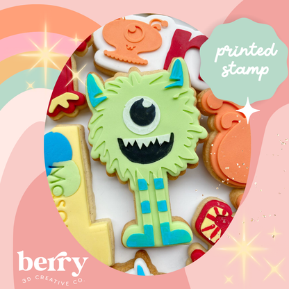 Hairy Monster Debosser and matching cutter