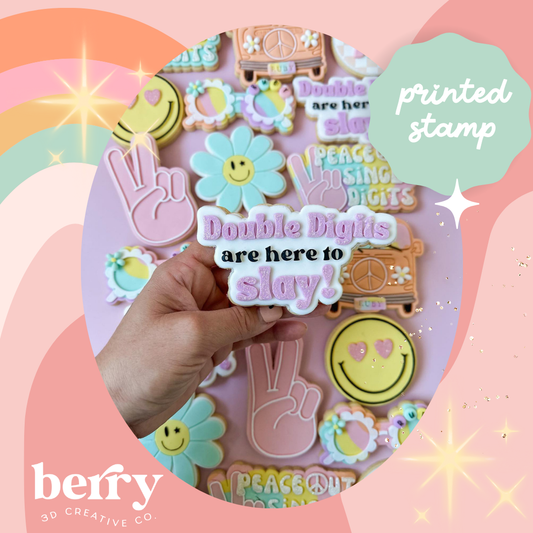 Double Digits are here to slay debosser and matching cutter